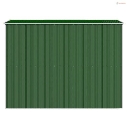 Zöld horganyzott acél kerti fészer 192x274x223 cm