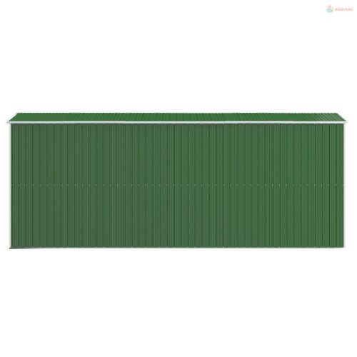 Zöld horganyzott acél kerti fészer 192x523x223 cm