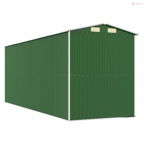 Zöld horganyzott acél kerti fészer 192x523x223 cm