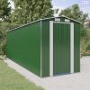 Zöld horganyzott acél kerti fészer 192x606x223 cm