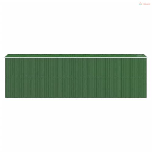 Zöld horganyzott acél kerti fészer 192x689x223 cm