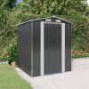Antracitszürke horganyzott acél kerti fészer 192 x 191 x 223 cm