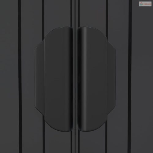 Antracitszürke horganyzott acél kerti fészer 192 x 440 x 223 cm