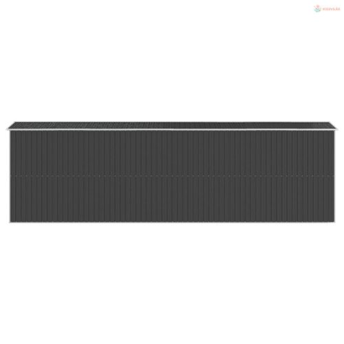 Antracitszürke horganyzott acél kerti fészer 192 x 689 x 223 cm