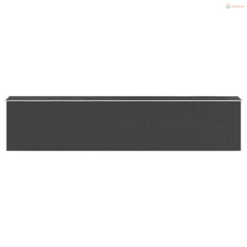 Antracitszürke horganyzott acél kerti fészer 192 x 938 x 223 cm