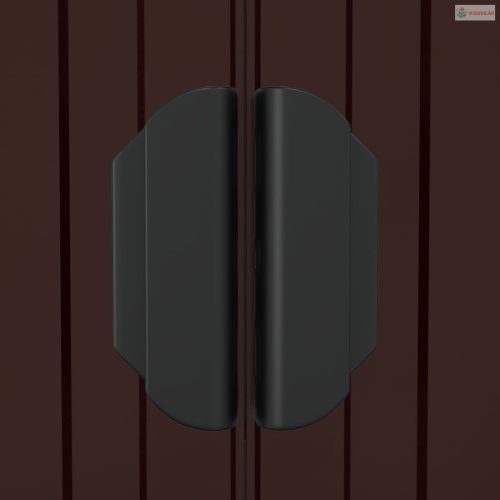 Sötétbarna horganyzott acél kerti fészer 192 x 191 x 223 cm