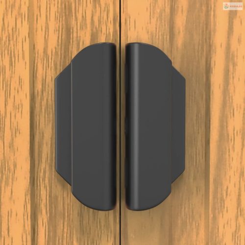 Világosbarna horganyzott acél kerti fészer 192x523x223 cm