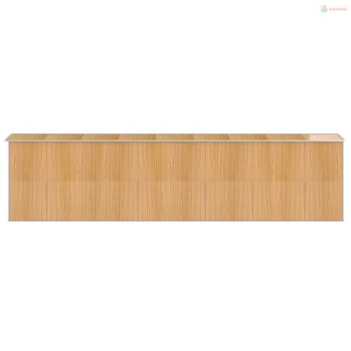 Világosbarna horganyzott acél kerti fészer 192x772x223 cm