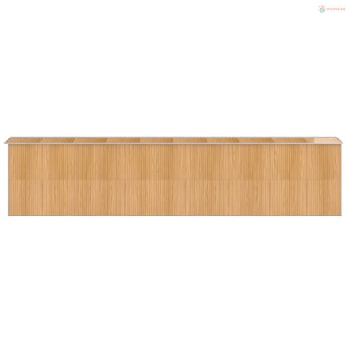 Világosbarna horganyzott acél kerti fészer 192x855x223 cm