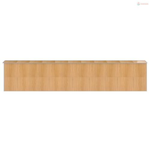 Világosbarna horganyzott acél kerti fészer 192x938x223 cm