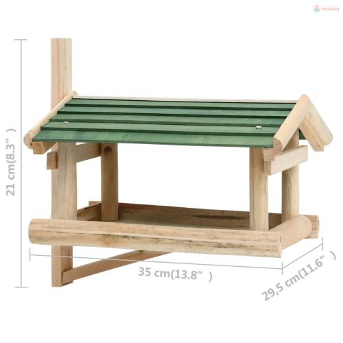 Tömör fa madáretető 35 x 29,5 x 21 cm