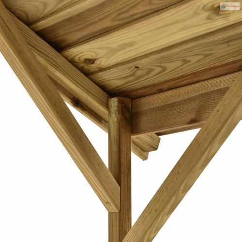 Impregnált fenyőfa grillezőfészer 163,5 x 93 x 210 cm