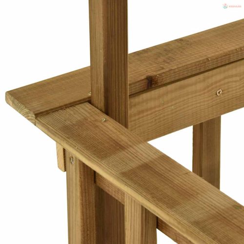 Impregnált fenyőfa grillezőfészer 163,5 x 93 x 210 cm