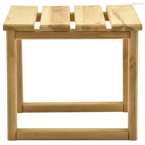 Impregnált fenyőfa napozóágy-asztal 30 x 30 x 26 cm