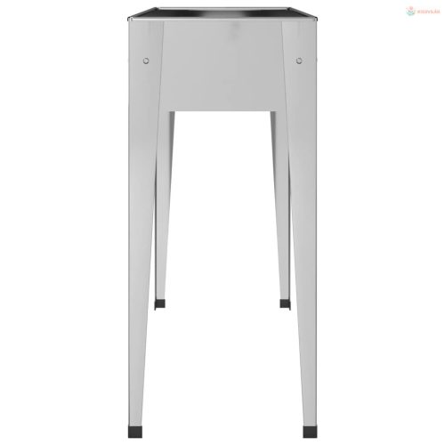 2 db horganyzott acél kerti ültetőláda