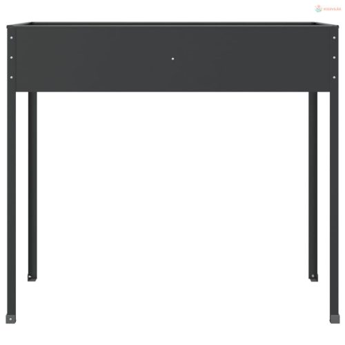 2 db antracitszürke horganyzott acél kerti ültetőláda