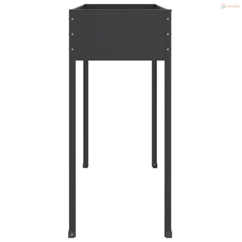 2 db antracitszürke horganyzott acél kerti ültetőláda