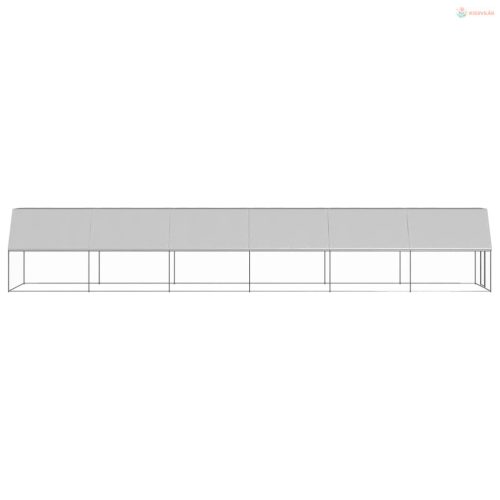 Kültéri horganyzott acél tyúkól 2x12x2 m