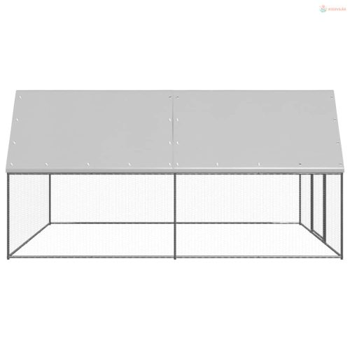 Kültéri horganyzott acél tyúkól 3x4x2 m