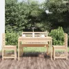 4 részes tömör fenyőfa kerti étkezőgarnitúra