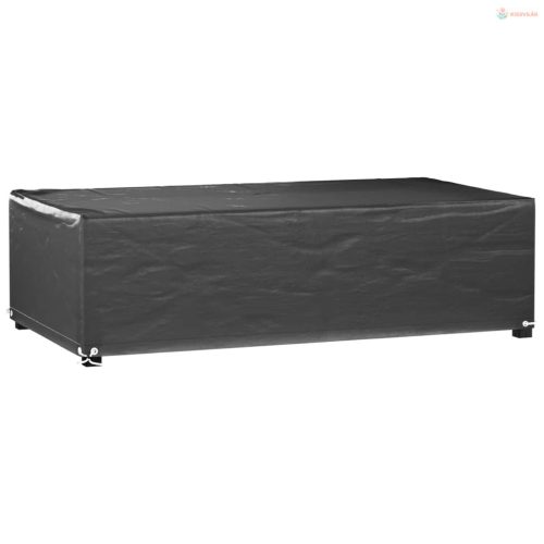 2 db téglalap alakú kerti bútorhuzat 8 fűzőlyukkal 125x70x35 cm