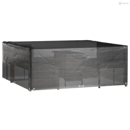 2 db négyzet alakú kerti bútorhuzat 16 fűzőlyukkal 250x250x90cm