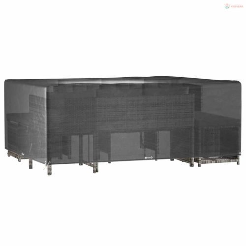 2 db téglalap alakú kerti bútorhuzat 16 fűzőlyukkal 300x250x90