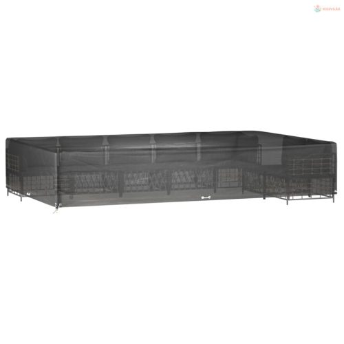 2 db téglalap alakú kerti bútorhuzat 16 fűzőlyukkal 325x205x60