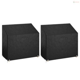   2 db polietilén kerti pad huzat 8 fűzőlyukkal 130x70x70/88 cm