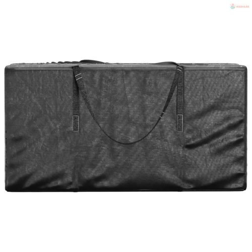 2 db fekete polietilén kerti párnatároló zsák 150 x 75 x 75 cm