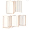 Nyárfa 12 paneles összecsukható kutyakapu ajtóval 600 cm