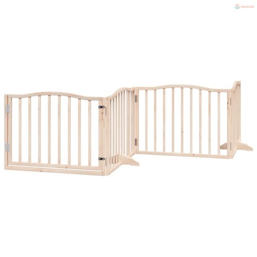 Nyárfa 12 paneles összecsukható kutyakapu ajtóval 960 cm