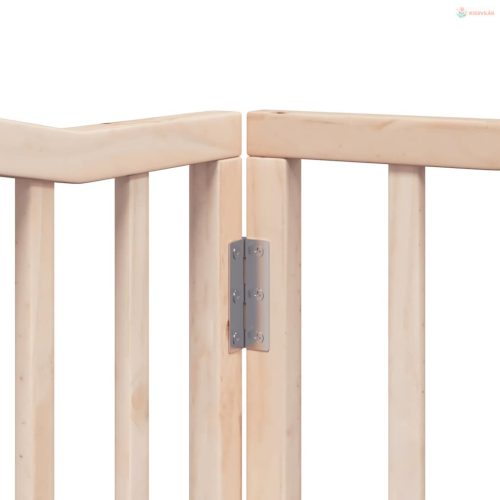 Nyárfa 12 paneles összecsukható kutyakapu ajtóval 960 cm