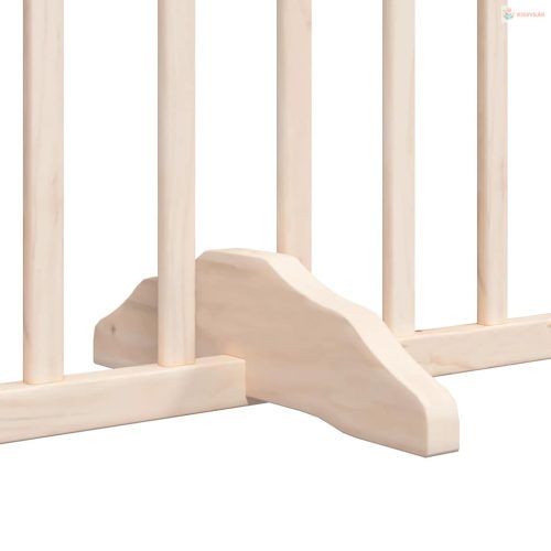 Nyárfa 6 paneles összecsukható kutyakapu ajtóval 480 cm