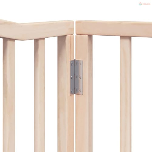 Nyárfa 6 paneles összecsukható kutyakapu ajtóval 480 cm