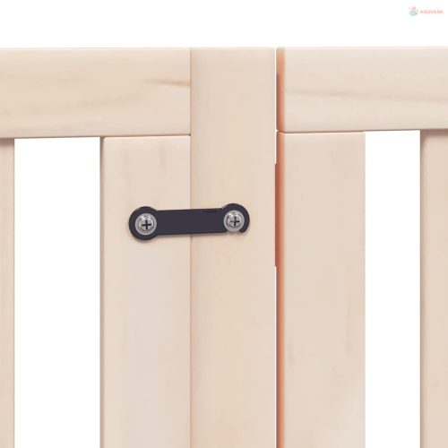 Nyárfa 9 paneles összecsukható kutyakapu ajtóval 450 cm