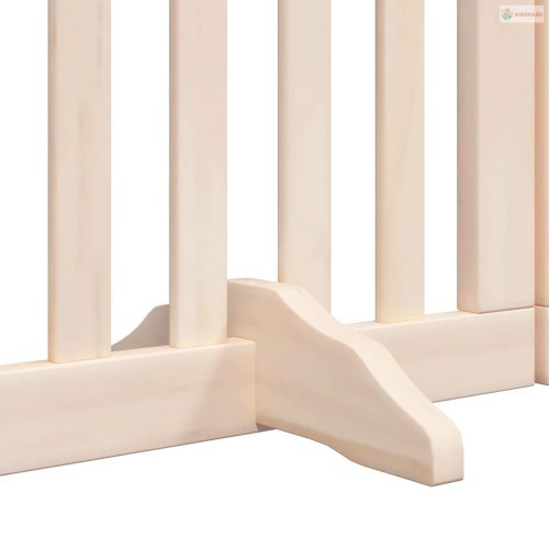 Nyárfa 12 paneles összecsukható kutyakapu ajtóval 600 cm