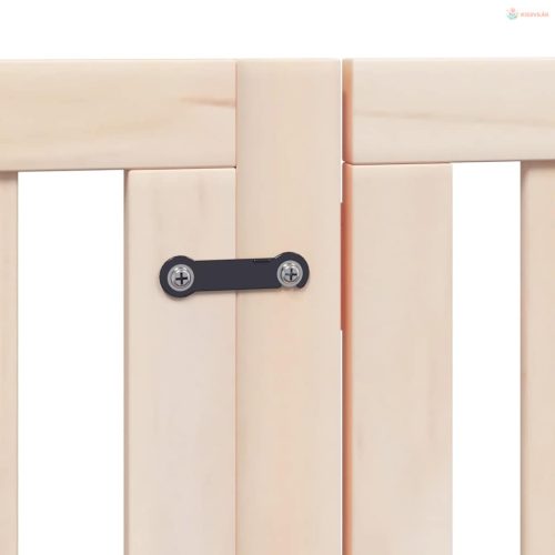 Nyárfa 12 paneles összecsukható kutyakapu ajtóval 600 cm