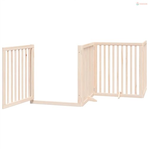 Nyárfa 12 paneles összecsukható kutyakapu ajtóval 960 cm