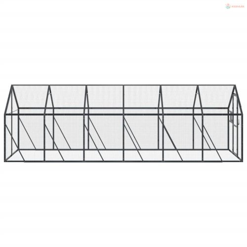Antracit alumínium madárház 1,79 x 6 x 1,85 m