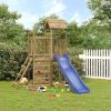 Impregnált fenyőfa kültéri játszószett