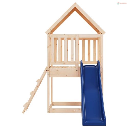 Tömör fenyőfa kültéri játszószett