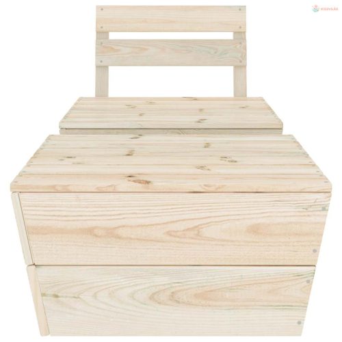 2 részes impregnált lucfenyő kerti társalgószett