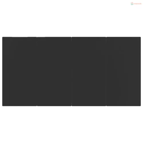 7 részes fekete PVC rattan kerti étkezőgarnitúra