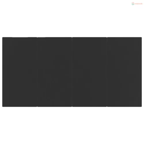 5 részes fekete PVC rattan kerti étkezőgarnitúra