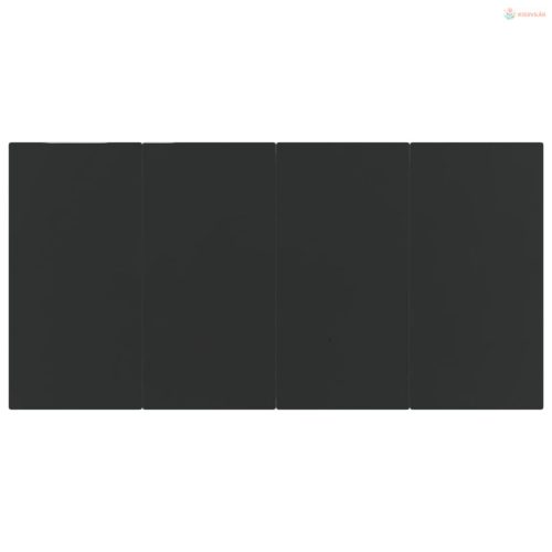 5 részes barna és fekete kerti étkezőgarnitúra párnákkal