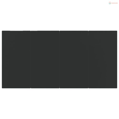 7 részes fekete kerti étkezőgarnitúra párnákkal