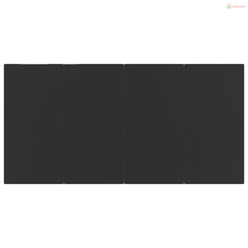 7 részes fekete polyrattan kerti étkezőgarnitúra