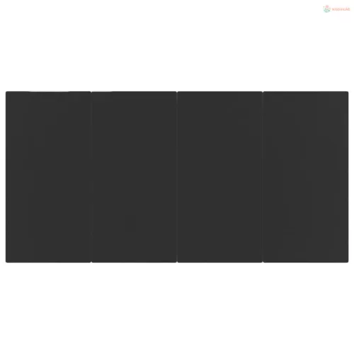 7 részes fekete polyrattan kerti étkezőgarnitúra