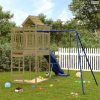 Impregnált fenyőfa kültéri játszószett